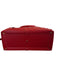 Loewe Red Leather Side Pockets Zip Top Travel Bag Duffle Bag Red