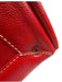 Loewe Red Leather Side Pockets Zip Top Travel Bag Duffle Bag Red