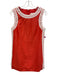 Lilly Pulitzer Size 2 Coral Orange & White Viscose Blend Sleeveless Shift Dress Coral Orange & White / 2