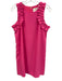 Lilly Pulitzer Size S Neon Pink Polyester Sleeveless Ruffle Detail Shift Dress Neon Pink / S