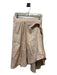 Marni Size 40 Champagne Linen Blend Metallic Skirt Champagne / 40