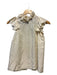 Rochas Size 38 Cream Silk ruffles Back Buttons Top Cream / 38