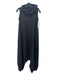 Mati Size XS Black & Beige Linen Button Sides Harem Style Sleeveless Jumpsuit Black & Beige / XS