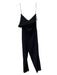 Stella McCartney Size 40 Black Rayon Blend One Shoulder Side Zip Jumpsuit Black / 40