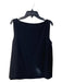 Toteme Size XS Black Acetate & Viscose Sleeveless V Back Boat Neck Top Black / XS