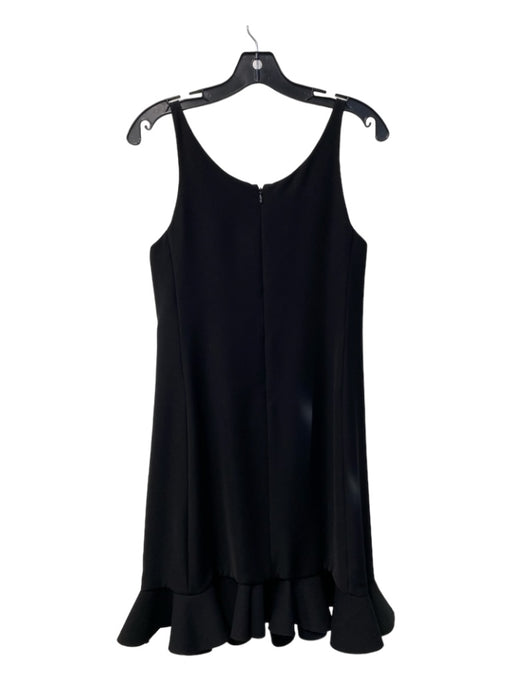 Balenciaga Paris Size Est Small Black Polyester Sleeveless Ruffle Hem Dress Black / Est Small