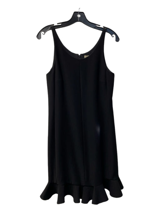 Balenciaga Paris Size Est Small Black Polyester Sleeveless Ruffle Hem Dress Black / Est Small