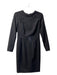 Proenza Schouler Size 4 Black Wool & Silk Long Sleeve Round Neck Dress Black / 4