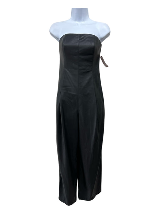 Philosophy di Lorenzo Serafini Size 36 Black Polyester Faux Leather Jumpsuit Black / 36