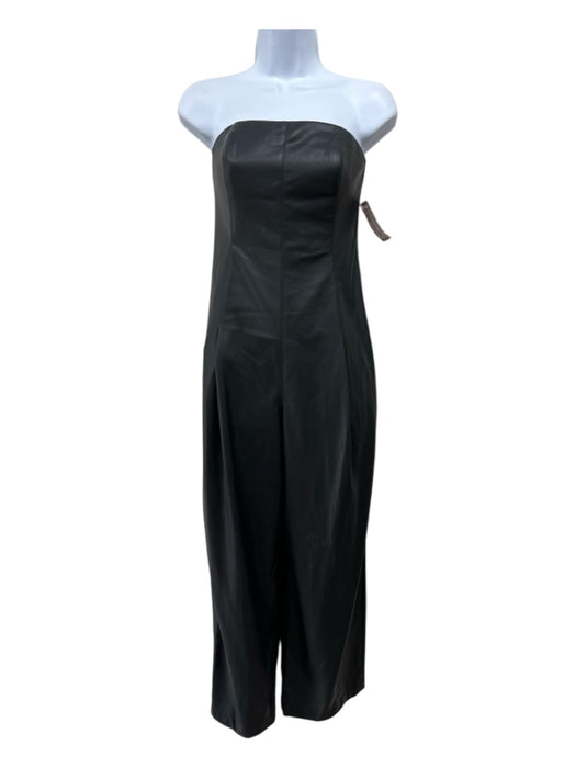 Philosophy di Lorenzo Serafini Size 36 Black Polyester Faux Leather Jumpsuit Black / 36