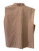 Ter Et Bantine Size 40 Tan Cotton Leather Snake Print Sleeveless Top Tan / 40