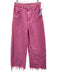 Hudson Size 25 Pink Cotton Button & Zip Front Distressed Wide Leg Raw Hem Jeans Pink / 25