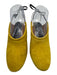 Dries Van Noten Shoe Size 37 Charteruse Yellow Suede Lace Up Slingback Mules Charteruse Yellow / 37