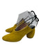 Dries Van Noten Shoe Size 37 Charteruse Yellow Suede Lace Up Slingback Mules Charteruse Yellow / 37