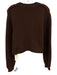 Acne Studios Size XS Dark Brown Cotton Blend Ribbed V Neck Long Sleeve Sweater Dark Brown / XS