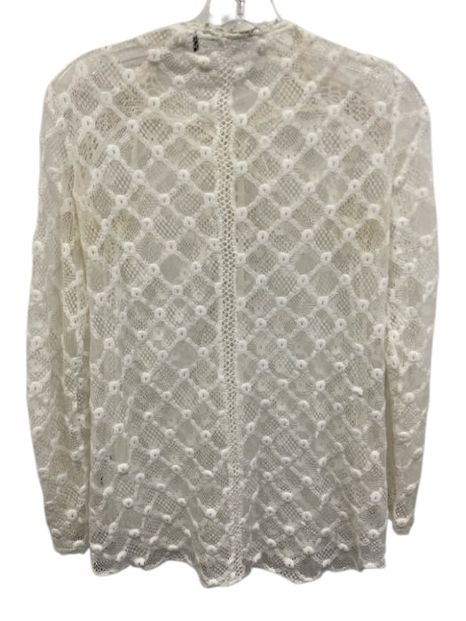 Isabel Marant Size XS White No Fabric Tag Lace Long Sleeve Lace Up Top White / XS