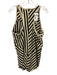 Rick Owens DRKSHDW Size XS Cream & Black Cotton Striped Sleeveless Tie Waist Top Cream & Black / XS