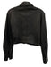 8 by Yoox Size XS Black Lambskin Leather Button Front Long Sleeve Jacket Black / XS