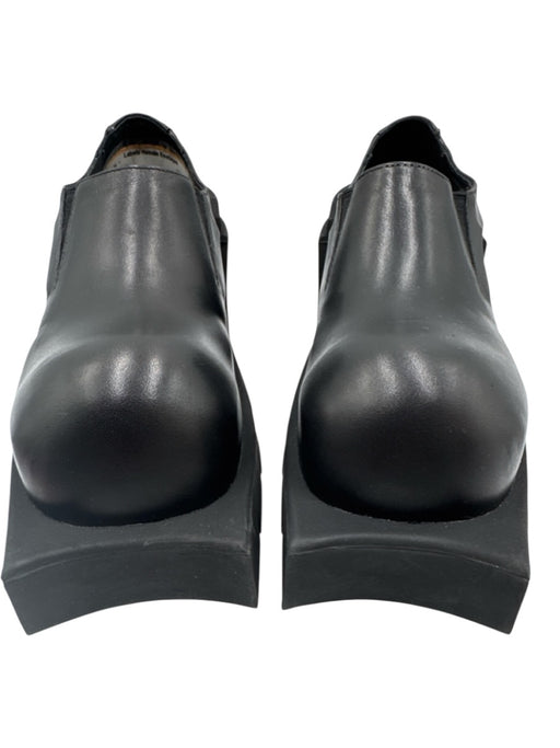 Argue Culture Shoe Size 37 Black Leather Upper Silver Hardware Chunky Loafers Black / 37