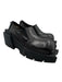 Argue Culture Shoe Size 37 Black Leather Upper Silver Hardware Chunky Loafers Black / 37