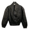 No Brand Size XS Black Faux Leather Elastic Waist Bomber Lapel Pockets Jacket Black / XS