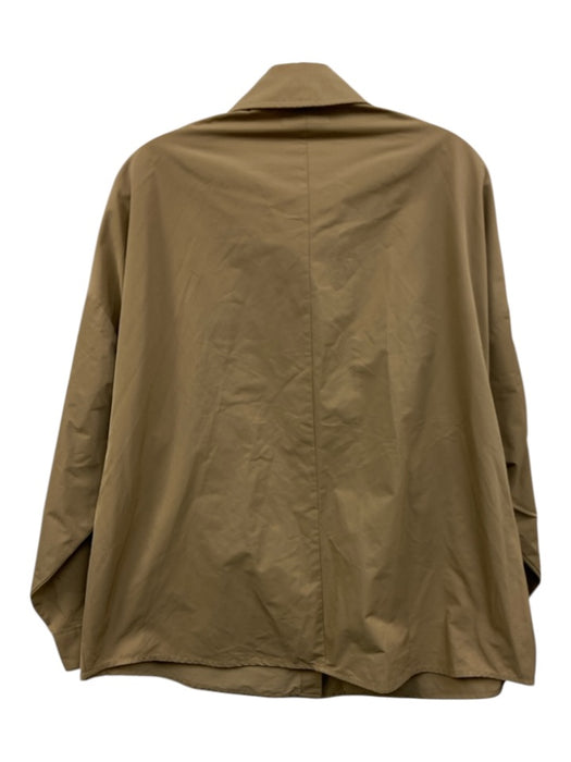 Reformation Size XS Beige Polyester Long Sleeve Button Front Collar Jacket Beige / XS