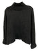 One Teaspoon Size XS Dark Gray Polyester Blend Long Sleeve Ribbed Tulip Sweater Dark Gray / XS