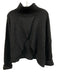 One Teaspoon Size XS Dark Gray Polyester Blend Long Sleeve Ribbed Tulip Sweater Dark Gray / XS