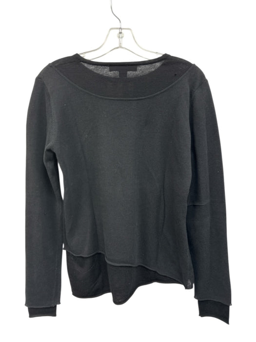 Y-3 Yohji Yamamoto Adidas Size XS Black & White Wool Blend Long Sleeve Sweater Black & White / XS