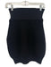 PHI Size Est XS Black Alpaca & Wool Elastic Waist Crochet Bubble Pockets Skirt Black / Est XS