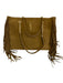 Saint Laurent Brown Suede leather Chain Strap Fringe Zip Close Top Handle Bag Brown / Medium