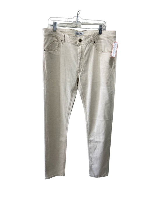 Barmas NWT Size 38 Off White Cotton Blend Solid Khaki Men's Pants 38