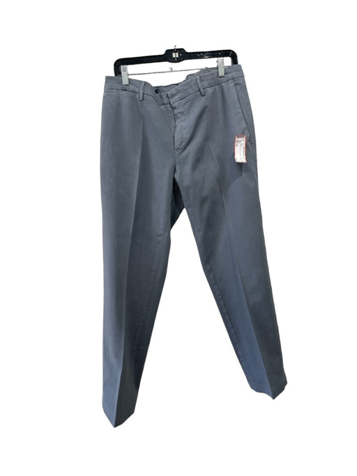 Mason Size 52 Grey Solid Zip Fly Men's Pants 52