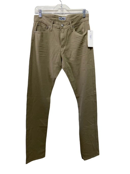 SMN Studio NWT Size 30 Khaki Cotton Solid Zip Fly Men's Pants 30