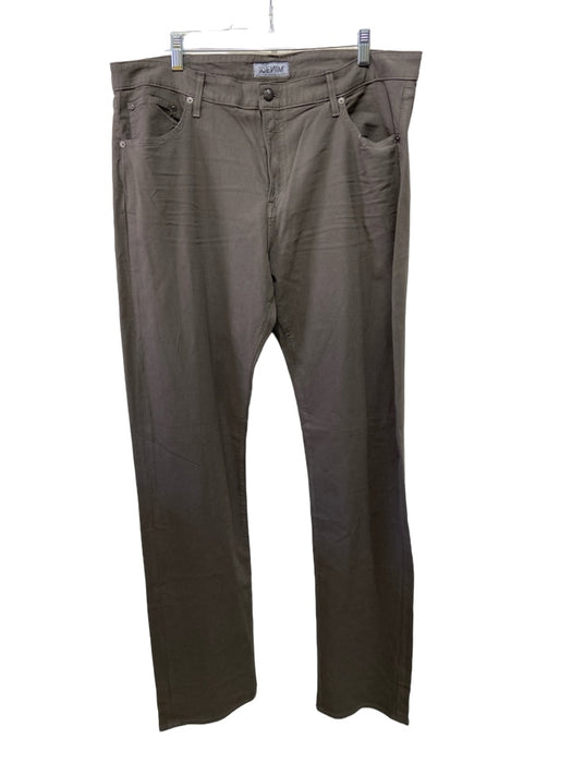 SMN Studio Size 38 Brown Cotton Solid Zip Fly Men's Pants 38