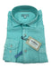 Peter Millar NWT Size S Teal Linen Solid Button Down Men's Long Sleeve Shirt S