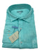 Peter Millar NWT Size L Teal Linen Solid Button Down Men's Long Sleeve Shirt L