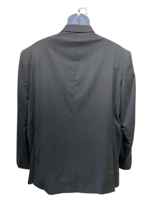 Miller Brothers Gray Wool Solid 2 Button Men's Suit 48