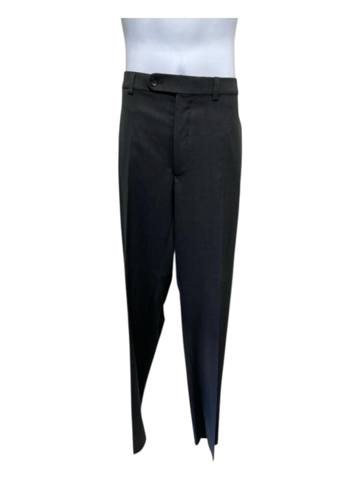 Miller Brothers Gray Wool Solid 2 Button Men's Suit 48