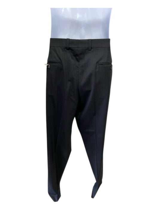 Miller Brothers Gray Wool Solid 2 Button Men's Suit 48