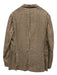 Boglioli NWT Brown & Tan Linen Plaid 3 button Men's Blazer 56R