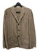 Boglioli NWT Brown & Tan Linen Plaid 3 button Men's Blazer 56R