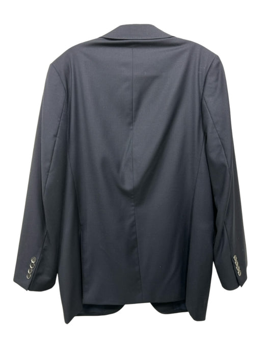 Byron Navy Wool Solid 2 Button Men's Blazer Navy / 44