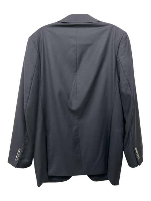 Byron Navy Wool Solid 2 Button Men's Blazer Navy / 44