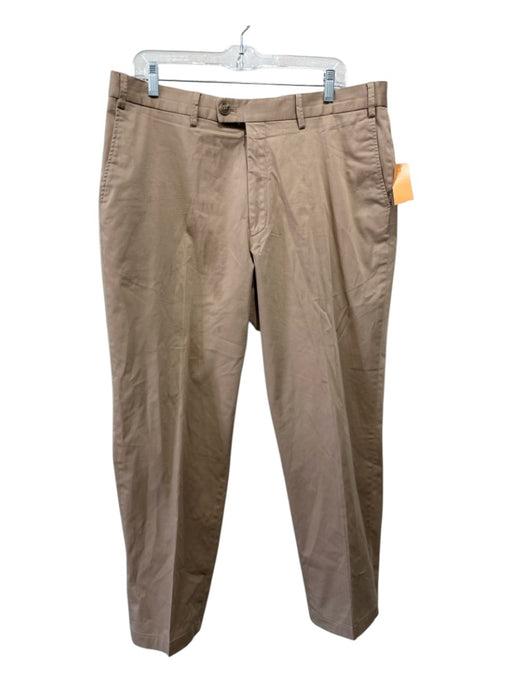 Hiltl Size 40 Dark Tan Cotton Solid Khakis Men's Pants Dark Tan / 40