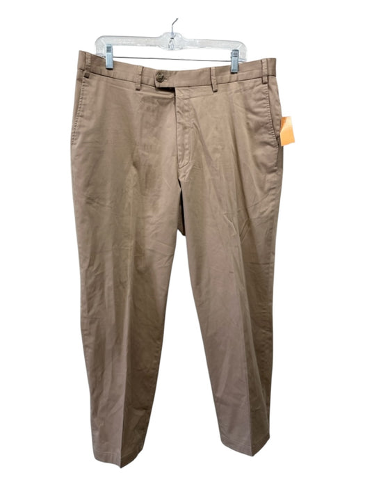 Hiltl Size 40 Dark Tan Cotton Solid Khakis Men's Pants Dark Tan / 40