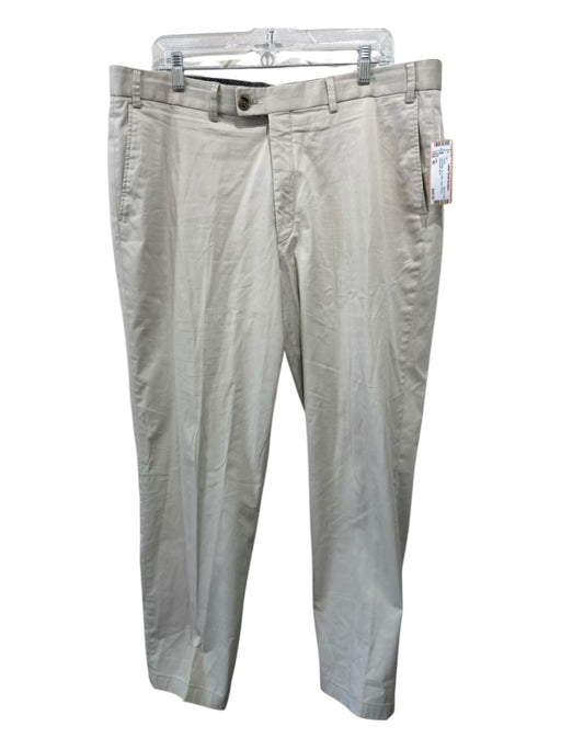 Hiltl Size 40 Light Beige Cotton Solid Khakis Men's Pants Light Beige / 40