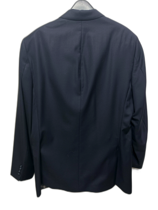 Miller Brothers Navy Wool Solid 2 Button Men's Suit Navy / Est 42