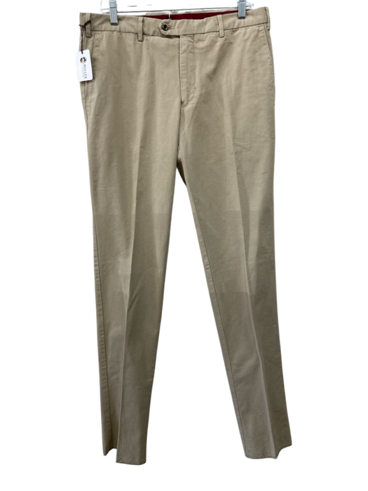 Germano NWT Size 52 Tan Cotton Solid Khakis Men's Pants Tan / 52