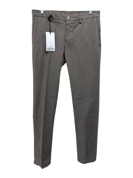 Mason NWT Size 46 Gray Cotton Solid Khakis Men's Pants Gray / 46